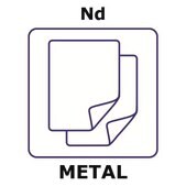 钕 foil, thickness 0.025&#160;mm, size 25 × 25&#160;mm, purity 99%