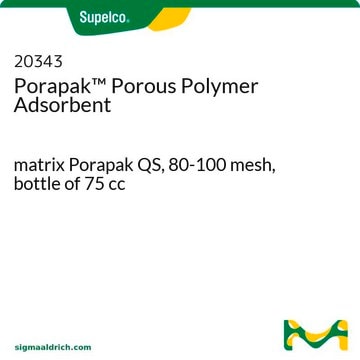 Porapak&#8482; 多孔聚合物吸附剂 matrix Porapak QS, 80-100&#160;mesh, bottle of 75&#160;cc