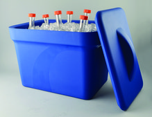 Magic Touch 2™ midi ice pan with lid capacity 4.0 L, blue, pack of 1 ea