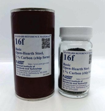Basic open-hearth steel NIST&#174; SRM&#174; 16f, 1% carbon