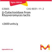 β-Galactosidase from Kluyveromyces lactis ≥2600 units/g