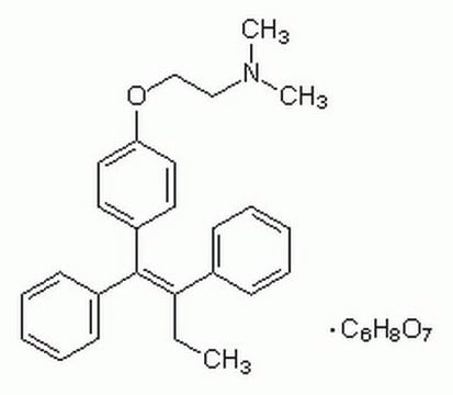 Tamoxifen Citrate Tamoxifen is a potent synthetic anti-estrogenic agent.
