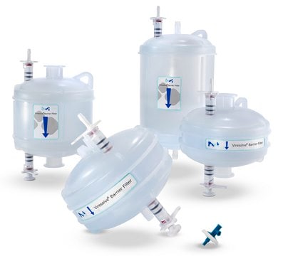 Viresolve 屏障囊式过滤器，1.0 m 2 带 HB 连接，可&#947;辐照 Retention of viruses, mycoplasma and bacteria from cell culture media