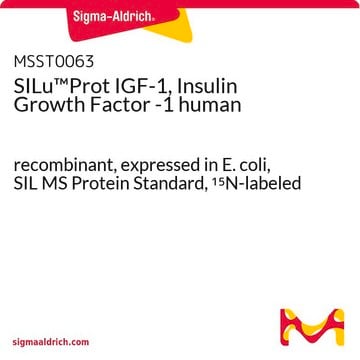 SILu&#8482;Prot IGF-1, Insulin Growth Factor -1 human recombinant, expressed in E. coli, SIL MS Protein Standard, 15N-labeled