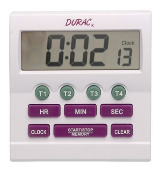 SP Bel-Art&#174; Durac&#174; 4-Channel Electronic Timer and Clock with certificate of calibration