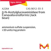 β-N-Acetylglucosaminidase from Canavalia ensiformis (Jack bean) ammonium sulfate suspension, ≥8 units/mg protein