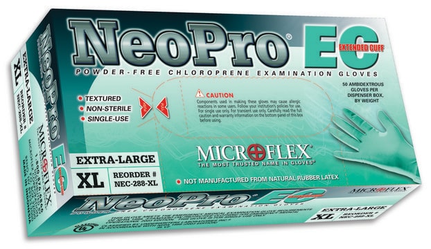 Microflex NeoPro&#174; EC powder-free chloroprene gloves size XL