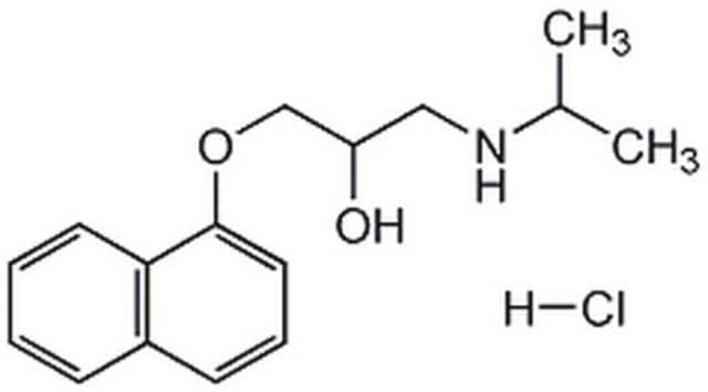 (Â±)-Propranolol, Hydrochloride A highly lipophilic agent that blocks both &#946;&#8321; and &#946;&#8322; adrenergic receptors with equal potency.