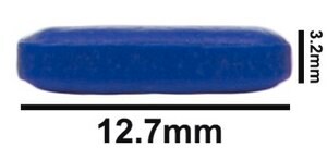 Spinbar® 磁力搅拌棒 octagonal blue PTFE-coated, L × diam. 12.7 in. × 3.2 in.