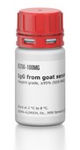 IgG 来源于山羊血清 reagent grade, ≥95% (SDS-PAGE), essentially salt-free, lyophilized powder