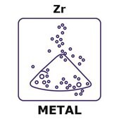 锆 powder, max. particle size 45 micron, weight 100&#160;g, purity 99.2%