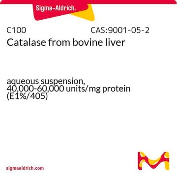 过氧化氢酶 来源于牛肝脏 aqueous suspension, 40,000-60,000&#160;units/mg protein (E1%/405)