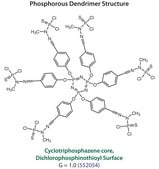 Cyclotriphosphazene-PMMH-6 dendrimer, generation 1.0