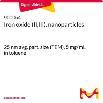 Iron oxide (II,III), nanoparticles 25&#160;nm avg. part. size (TEM), 5&#160;mg/mL in toluene