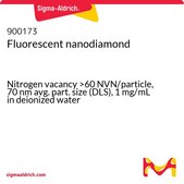 Fluorescent nanodiamond Nitrogen vacancy >60 NVN/particle, 70 nm avg. part. size (DLS), 1 mg/mL in deionized water