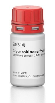 Glycerokinase from Cellulomonas sp. lyophilized powder, 25-75&#160;units/mg protein