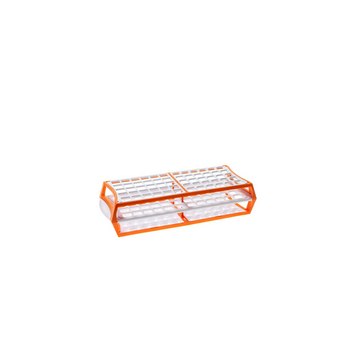 Simport Scientific Multirack HOLDS UP TO 60 TUBES UP TO 16 MM ORANGE
