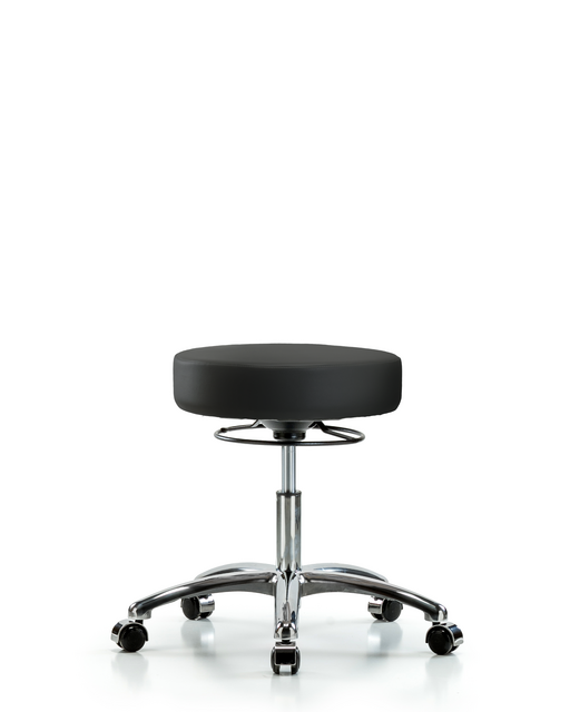 Blue Ridge Ergonomics® Black Vinyl Stool Desk Height