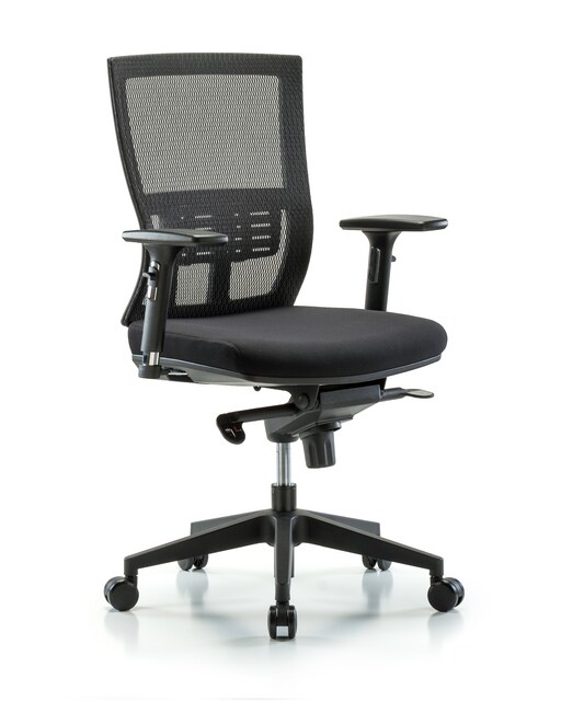 Blue Ridge Ergonomics®Oxford Mesh Back Chair with Arms Desk Height