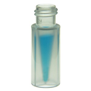 MicroSolv LCMS plastic Vial and Cap Kits 300 ul Vial & Cap Kit Includes 100 EA screw top, clear polypropylene LCMS compatible Autosampler vials and 100 EA matching screw caps with Silicone Rubber / PTFE, ultra-pure septa, fitted in the Light blue Caps. AQ Brand Easy Purchase Pack. 1/PK.