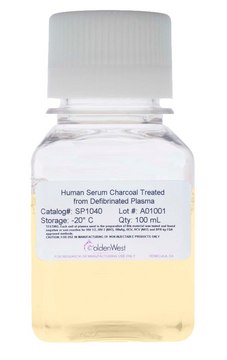 Golden West Diagnostics Human Serum 1L, Charcoal Treated from Defibrinated Plasma