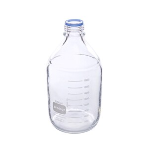 MicroSolv Mobile Phase Bottles for HPLC-Safety Coated 2 L Bottle, mobile phase reservoir, safety, coated glass, clear, screw top, GL45 threads. MicroSolv Brand. 1 EA.