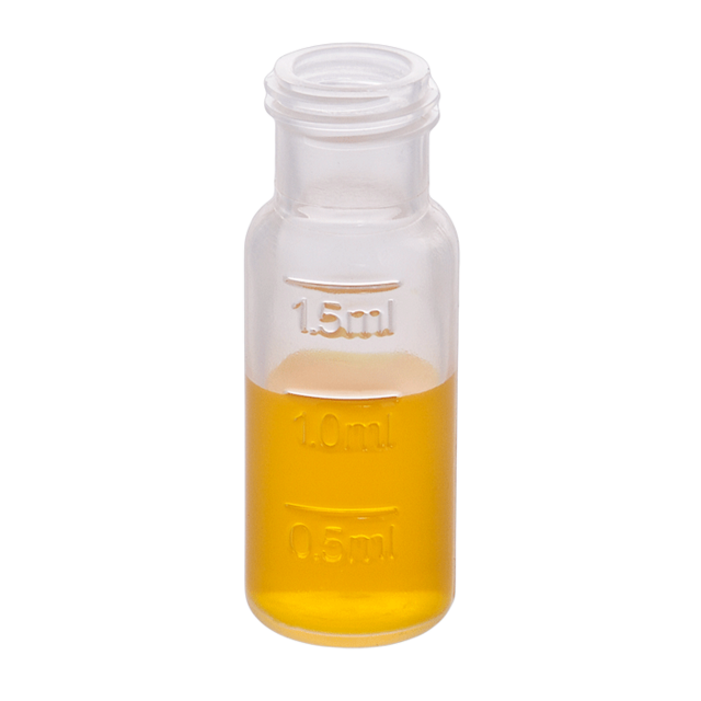 MicroSolv Polypropylene Vials 2 ml Vials, screw top, plastic. Translucent, 9-425 mm threads, 12x32 mm outer dimensions. For use as an autosampler vial. MicroSolv Brand. 1000/CS.
