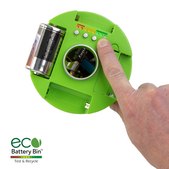 CP Lab Safety ECO Battery Bin - Battery Tester Test and Recycle AA, AAA, C and D Batteries