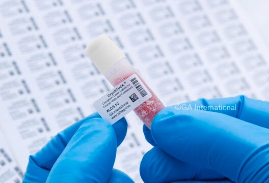 GA International Cryogenic Laser Labels Label size: 2.63" x 1" / 66.8mm x 25.4mm, Shape: Rectangle, Color: White, Qty: 480 labels/pack (30 lbls/sheet)