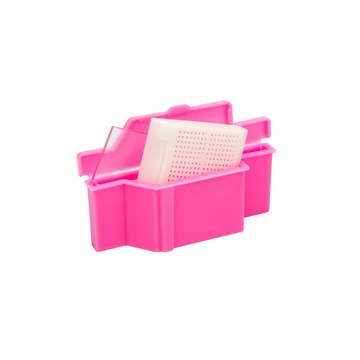 Caplugs® Evergreen Slide-Sette Savers™ Slide-Sette Saver™ Microscope Slide & Paraffin Block Storage Containers, Non-Sterile, Polypropylene, Fuchsia, 100/Bag