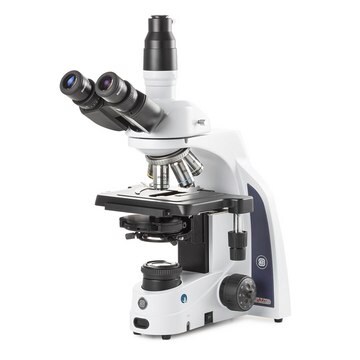 Globe Scientific Globe | Euromex iScope Series Compound Microscopes iScope trinocular microscope with EWF 10x/22mm eyepieces, plan phase PLPHi 10/20/S40/S100x oil IOS objectives, Zernike phase contrast disc condenser with darkfield stop, rackless stage and Köhler 3W NeoLED™ illumination-1EA