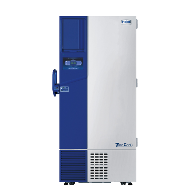 Haier Biomedical Smart Frequency Conversion ULT Freezer 33.9 cu ft, Power Supply: 100~230/50/60 (V/Hz), Touch Screen LCD Display, 4 Inner Doors, 3 Shelves, Exterior Dimension (W*D*H)(in) 51*39.3*78