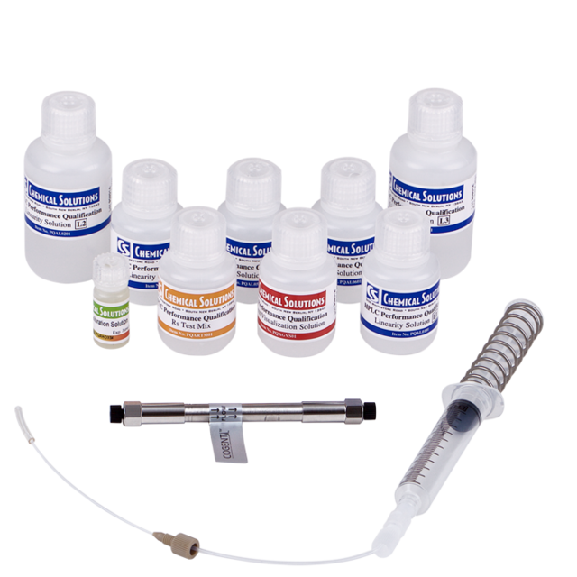 MicroSolv Chemical Solutions Brand Qualification and Calibration Kits HSQ Kit, Complete. 75mm HPLC column, test solutions, accessories & software for performance qualification. Chemical Solutions brand. 1 EA.
