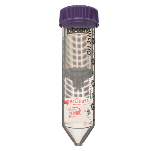 SuperClear Tubes with Filtrox CH 9 Box, 20mL, Quantity per Pack: 10, Clear, Teal, Polypropylene