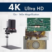 Aven Digital Microscope Cyclops HDMI + USB Digital Microscope [13x-140x] with 4x Lens