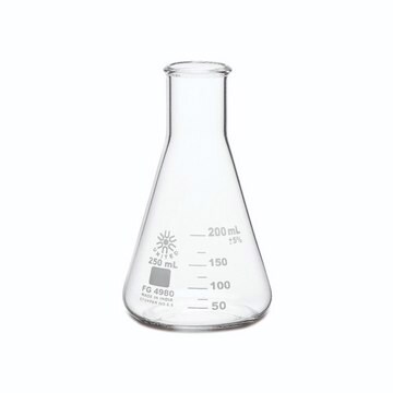 United Scientific® Erlenmeyer Flask, Narrow Mouth, Borosilicate Glass 250 mL Pack/12