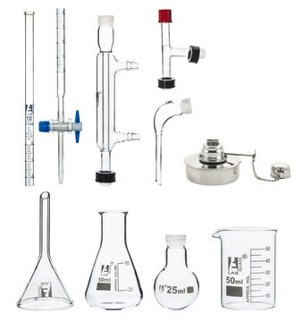 Eisco Labs Micro Glass Distillation Kit 25ml, 9 Pieces