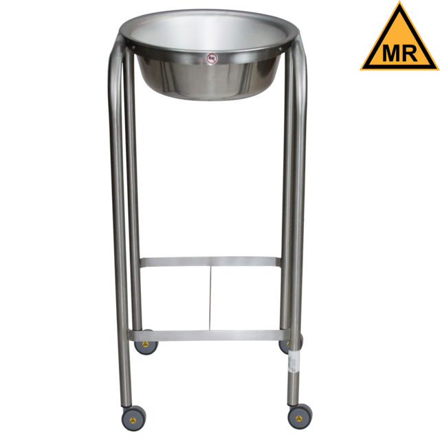 Blickman Solution Stand MRI Safe Baker Single Basin Solution Stand, 15" x 33" x 15"with H-Brace, MRI Safe
