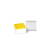 Simport Scientific Cryostore Storage Boxes HOLDS UP TO 81 CRYOGENIC VIALS 3 TO 5 ML SIZES, YELLOW