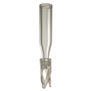 MicroSolv Low Volume Vial Inserts 300ul fill volume Inserts, low volume for vials, glass. Clear, Surface Treated, with a conical, precision point and 6x29 mm outer dimensions with plastic spring attached. For use in 2 ml autosampler vials. RSA-Pro Brand. 100/PK.