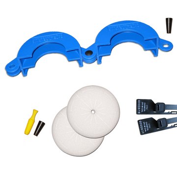 CP Lab Safety Drum Feed Starter Kit CFS-1117 + Filter CFS-0315, 2 plugs, 10 LOTO tags, Black