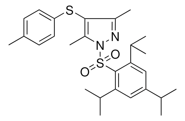 3,5-DIMETHYL-4-[(4-METHYLPHENYL)SULFANYL]-1-[(2,4,6-TRIISOPROPYLPHENYL)SULFONYL]-1H-PYRAZOLE AldrichCPR