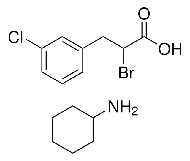 2-BROMO-3-(3-CHLOROPHENYL)PROPANOIC ACID, CYCLOHEXYLAMINE SALT AldrichCPR