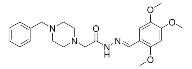 2-(4-BENZYL-1-PIPERAZINYL)-N'-(2,4,5-TRIMETHOXYBENZYLIDENE)ACETOHYDRAZIDE AldrichCPR
