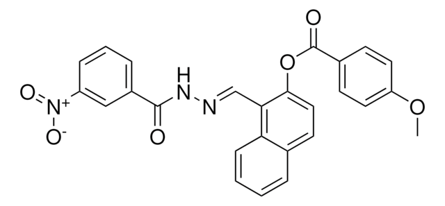 1-(2-(3-NITROBENZOYL)CARBOHYDRAZONOYL)-2-NAPHTHYL 4-METHOXYBENZOATE AldrichCPR