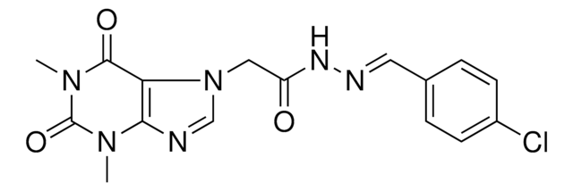 N'-[(E)-(4-CHLOROPHENYL)METHYLIDENE]-2-(1,3-DIMETHYL-2,6-DIOXO-1,2,3,6-TETRAHYDRO-7H-PURIN-7-YL)ACETOHYDRAZIDE AldrichCPR