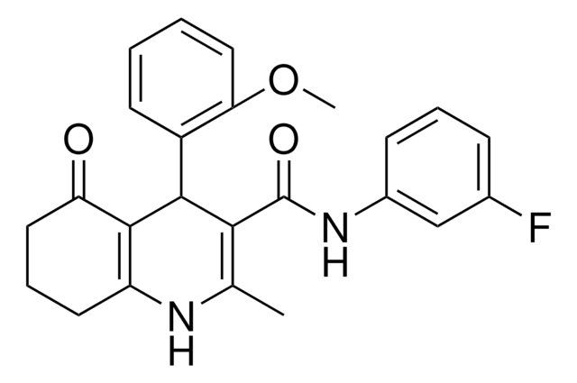 N-(3-FLUOROPHENYL)-4-(2-METHOXYPHENYL)-2-METHYL-5-OXO-1,4,5,6,7,8-HEXAHYDRO-3-QUINOLINECARBOXAMIDE AldrichCPR