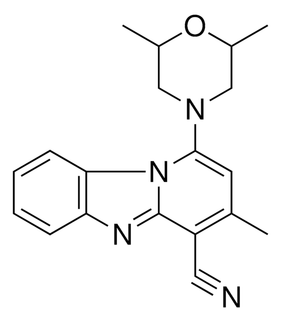 1-(2,6-DI-ME-MORPHOLIN-4-YL)3-ME-BENZO(4,5)IMIDAZO(1,2-A)PYRIDINE-4-CARBONITRILE AldrichCPR