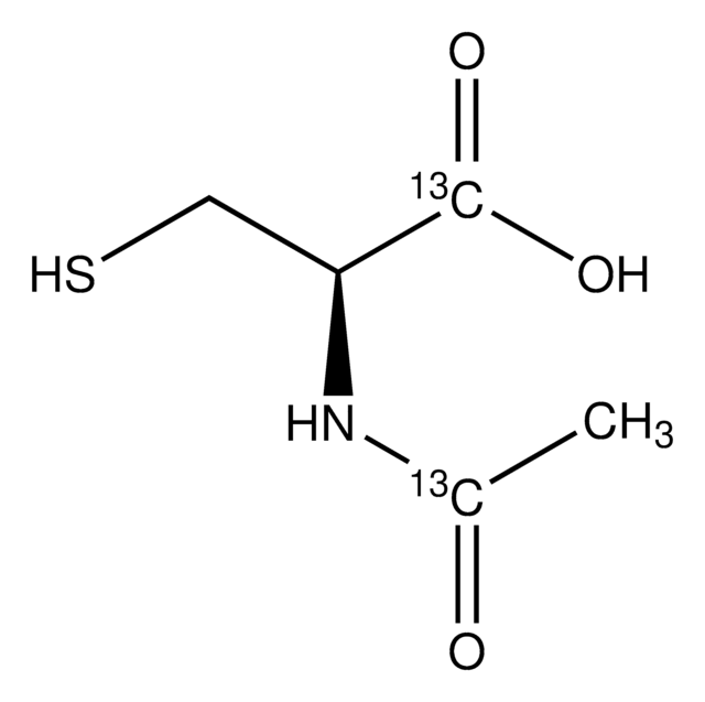 N-Acetyl-1-13C-L-cysteine-1-13C 99 atom % 13C, 97% (CP)