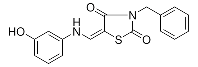 3-BENZYL-5-((3-HYDROXYANILINO)METHYLENE)-1,3-THIAZOLIDINE-2,4-DIONE AldrichCPR
